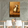 thumbnail image 4 of Funny Opossum Vintage Animal Screaming Possum Canvas Poster Wall Art Picture Prints Hanging Photo Gift Decor Home Posters Artworks 16x24inch(40x60cm), 4 of 6