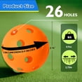 thumbnail image 2 of GSE Games & Sports Expert 12-Pack Orange Practice Baseballs Plastic Baseballs Training Hollow Airflow Softballs for Pitching Batting Catching for All Skill Levels, 2 of 5