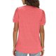 thumbnail image 3 of Camiseta de manga soplada para mujer, blusa de manga corta con cuello en V, informal, holgada, de Color puro, para citas, 3 of 5