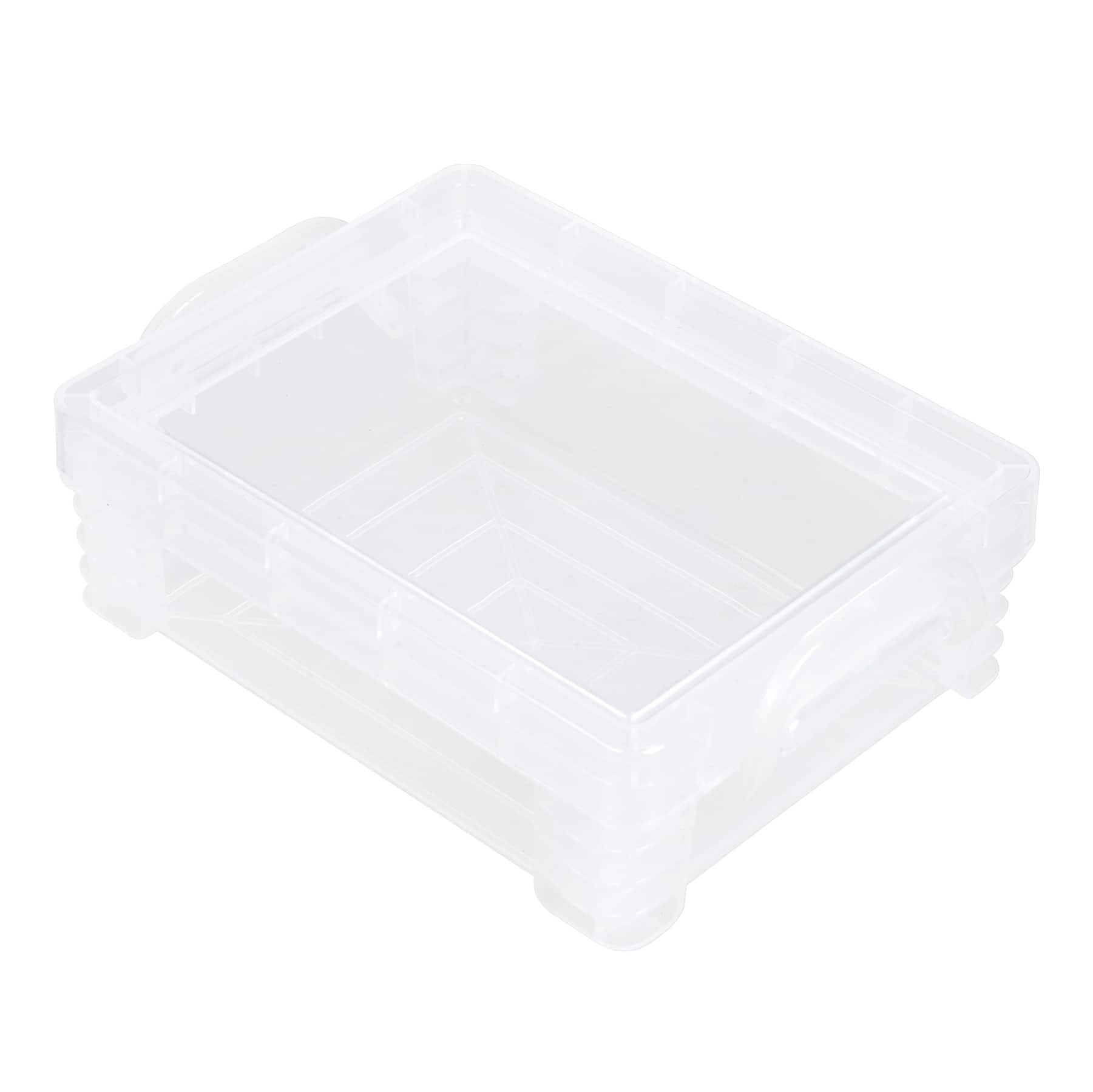 Stacking Crayon Box by Simply Tidy - Plastic Storage Containers for School Supplies - Sewing and Crafts - Clear - Bulk 36 Pack