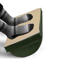 thumbnail image 5 of Faux Suede Foot Rest, Digitally Printed Grunge Texture, Non-Slip Backing Adjustable Height Ergonomic Memory Foam Leg Support for Office or Home Gaming Accessory, Olive Green, by Ambesonne, 5 of 6