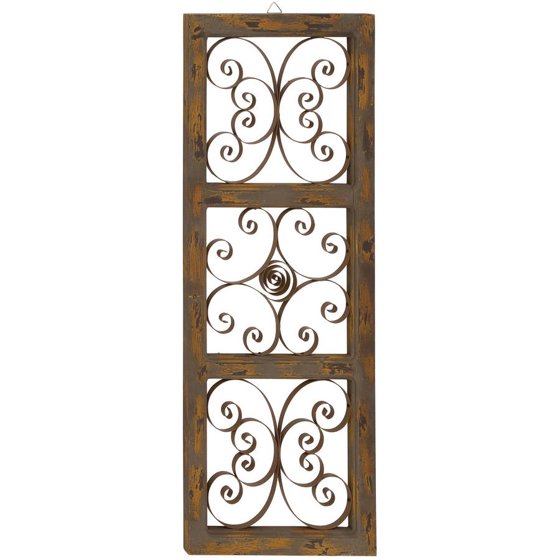 Decmode Wood and Metal Wall Panel, Multi Color - Walmart.com