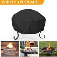 thumbnail image 4 of Fire pit cover round, 34x15 waterproof antiUV with drawstring, windproof, dustproof for outdoor, 4 of 5