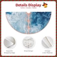 thumbnail image 3 of Xecao Abstract Ocean Waves Pattern Christmas Tree Skirt Round Xmas Tree Mat Base Cover for Holiday Home Decorations-48", 3 of 6