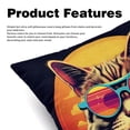 thumbnail image 2 of Cat Retro Set of 2 Velvet Throw Pillow Covers with Unique Patterns in 16x16, 18x18, 20x20 Inches for Throw Pillow Inserts for Various Occasions, 2 of 6