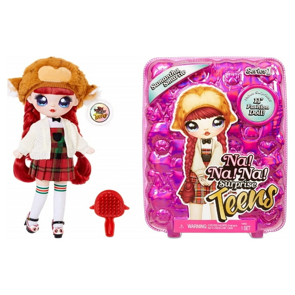 Na Na Na Surprise Teens Fashion Doll - Samantha Smartie, Owl Inspired, 11" Soft Fabric Doll