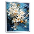 thumbnail image 2 of Designart "Paradise Of White And Yellow Blooming Plumeria I" Plumeria Floater Framed Canvas Art Print, 2 of 5