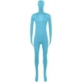 thumbnail image 6 of Rohuuque Unisex Adult Full Body Suit Dance Tight Fit with Feet and Hands Breathable Spandex Unitard Light Shows Jumpsuit for Men Women Blue, 6 of 7