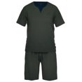 thumbnail image 1 of TOM TAILOR Pijama de hombre - corto, cuello redondo, piqué Verde S (Small), 1 of 3
