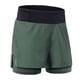 thumbnail image 2 of Culottes ciclismo Pantalones cortos para correr 2 en 1 para hombre, pantalones cortos atléticos de c Arsuxeo  Culottes ciclismo, 2 of 7