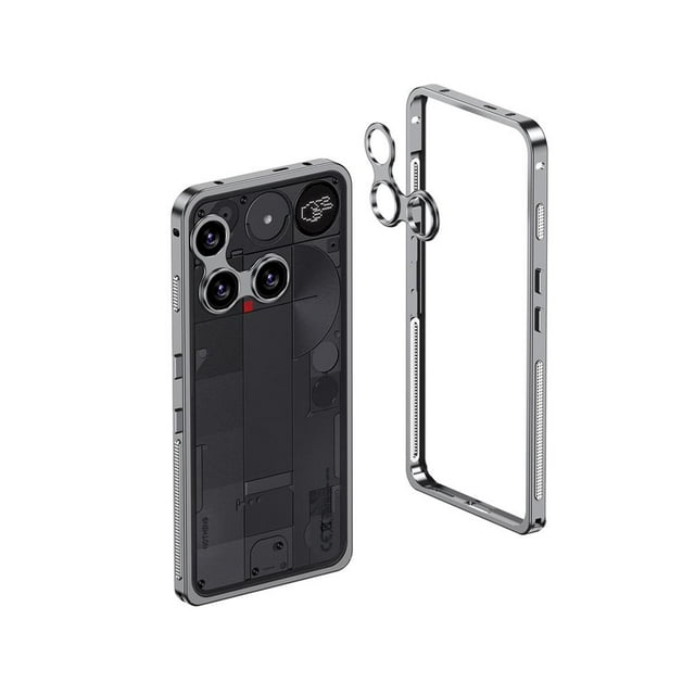 Aluminum Alloy Phone Case for Nothing Phone 3, Metal Frame, Seahorse Buckle, Heat Dissipation