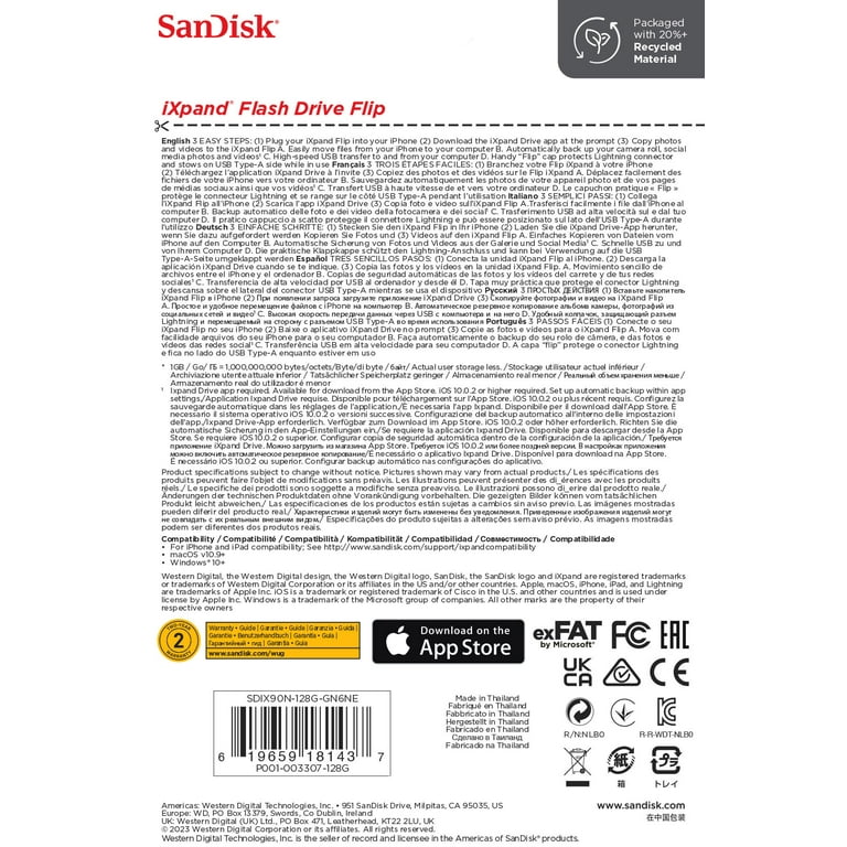 Free Shipping! SanDisk 128GB iXpand‚Ñ¢ Flash Drive Flip Free Shipping! SanDisk 128GB iXpand‚Ñ¢ Flash Drive Flip