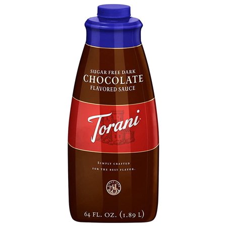 Torani Sugar Free Dark Chocolate Puremade Sauce  64 Ounce