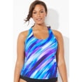 thumbnail image 5 of Swimsuits for All Women's Chlorine Resistant Racerback Tankini Top, 5 of 6