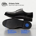 thumbnail image 3 of Bruno Marc Men's Brogue Wingtip Oxfords, Full Grain Leather Dress Shoes Flexible Forefoot for Work & Business Comfort Lightweight Lace Classic Formal Shoes, 3 of 7