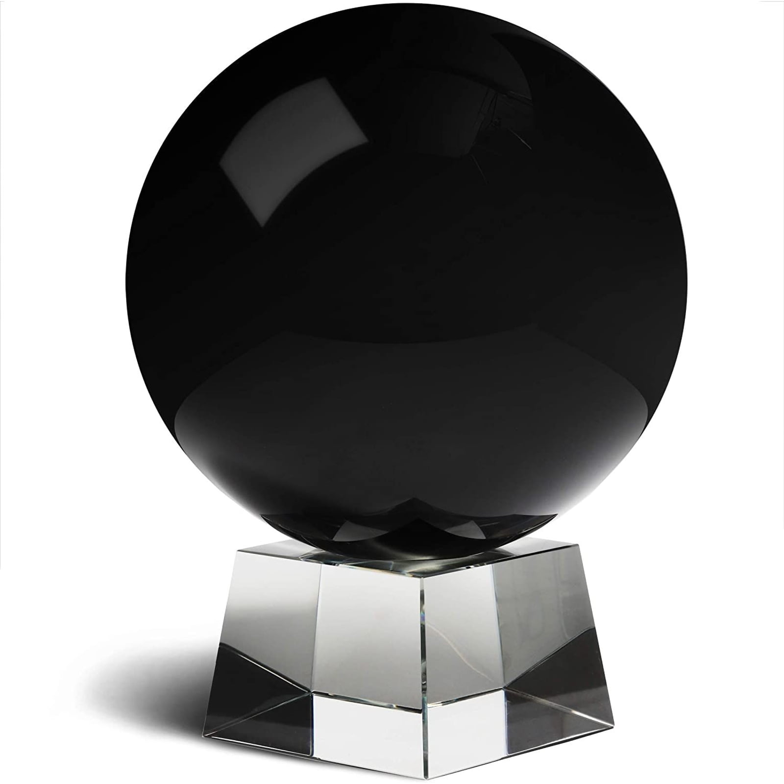150MM+stand Natural Black Obsidian Sphere Large Crystal Ball Healing Stone 