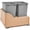35 Qt & 18" W, variant on Rev-A-Shelf Dual Pullout Trash Cans 50 qt. with Soft-close Slides, 4WCSC-2150DM-2