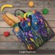thumbnail image 5 of Balery Cosmic Purple Irises Bolsa de Mano para Mujeres con Cremallera, Bolsa de Gimnasio con Compartimentos, Bolsa para Laptop, Bolsa para Trabajo, 5 of 7