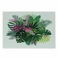 thumbnail image 1 of Philodendron Cutting Board, Exotic Bouquet of Tropical Plants Leaves and Flowers on Plain Backdrop, Decorative Tempered Glass Cutting and Serving Board, in 3 Sizes, by Ambesonne, 1 of 2