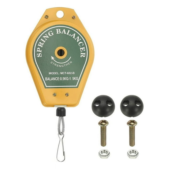Retractable Spring Balancer, Bearing Spring Tool Load Balancer 4 Feet Adjustable Cable Retractor 1.1-3.3lbs (0.5-1.5kg)