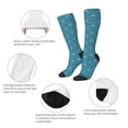 thumbnail image 4 of Picia Women Crew Soft Moisture-wicking Socks Cartoon Whale Pattern Design Cotton Socks, One Size fit All, 4 of 9