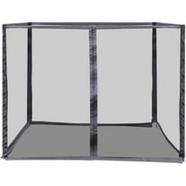 Ainfox 10' x 10' Black Pop-up Outdoor Canopies, Mesh Sidewalls