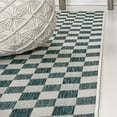 thumbnail image 3 of JONATHAN Y TUSCAN SUN 5 x 8 Area Rug, Aimee Traditional Cottage Checkerboard - Turquoise/Cream, TSN204E-5, 3 of 9