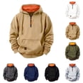 thumbnail image 5 of Ruyang Half Zip Hoodies for Boys Oversized School Preppy Hooded Sweatshirt Teenager Trendy Athletic Pullover Sweaters, 5 of 6