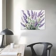 thumbnail image 4 of JRXY Lavender Canvas Wall Art Purple Flower Picture Print Floral Plants Painting Minimalism Poster Artwork for Home Living Room Bedroom Bathroom Office Decor Framed(Flowers-1,12.00"x12.00") picture 3, 4 of 5