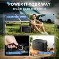 thumbnail image 6 of Dimedeal 12 V Car Refrigerator, 11QT Portable Electric Cooler, Compressor Fridge with Handle, -4℉-68℉, 12V/24V DC & 110-240V AC, Small Cooler for Truck, RV, Travel, Camping, 6 of 9