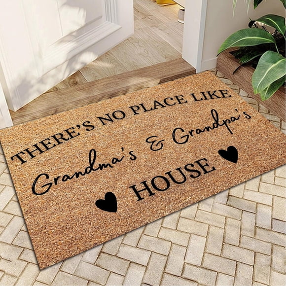 Retirement Home Welcome Mat for Grandparents Non Floor Carpet 40x60cm