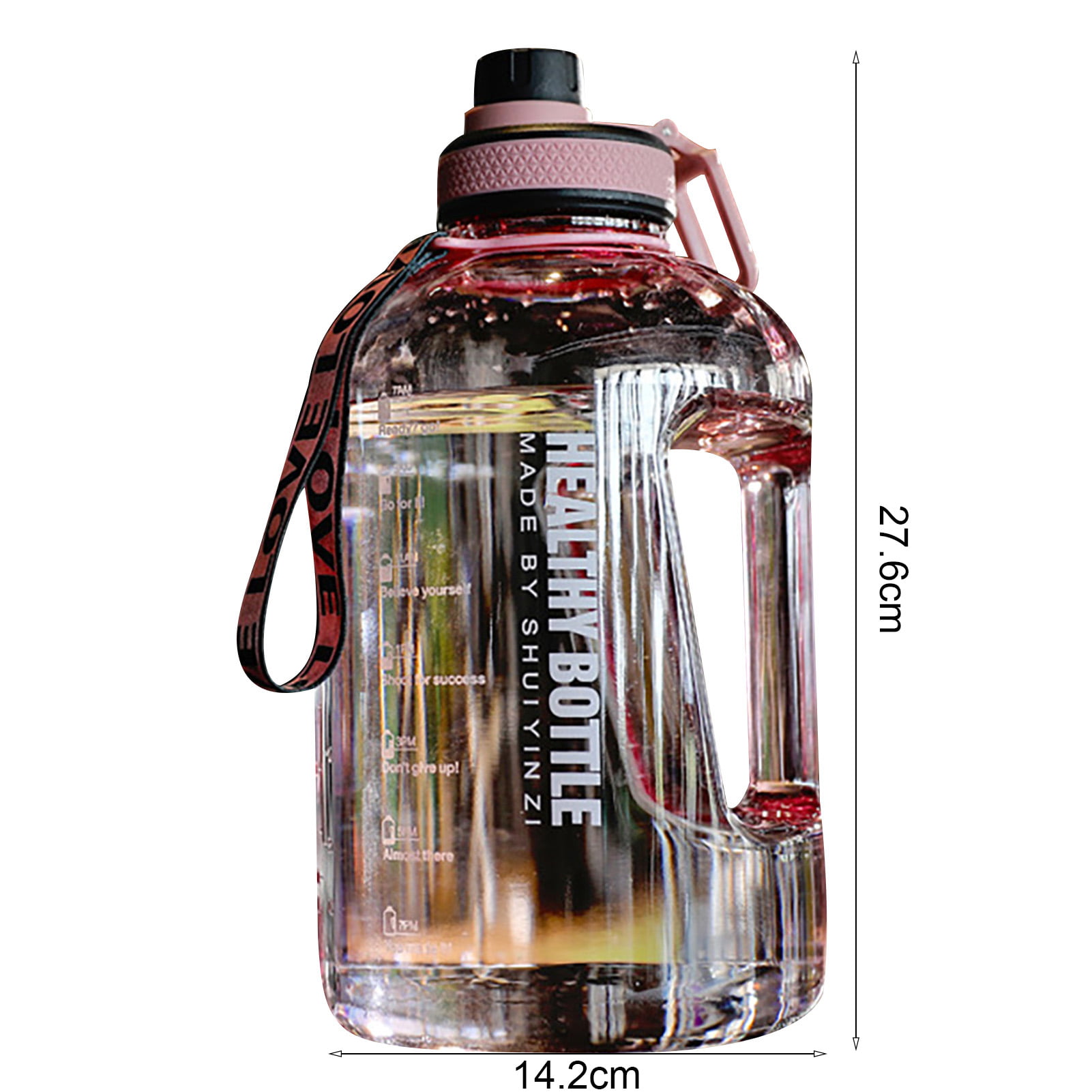 US$ 15.98 - Large Capacity Plastic Water Bottles 2-Pack Leak-Proof Gym Water  Bottles (Mixed Colors) - m.