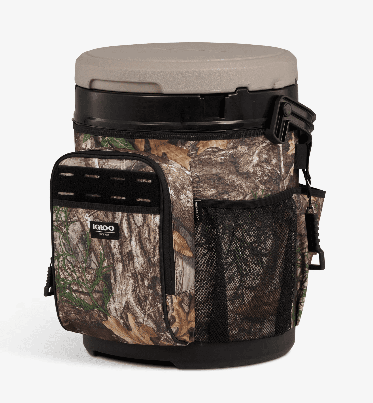 Igloo Realtree® 20 QT Insulated Cooler Bucket with Seat, 24 Can Capacity
