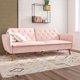 thumbnail image 2 of Novogratz Tallulah Memory Foam Futon, Convertible Couch, Sofa Bed, Living Room Furniture My Lux Decor Round, 2 of 10