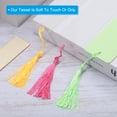 thumbnail image 4 of Uxcell 5.9"x1" Blank Acrylic Bookmark 30 Pack Rectangle Clear Book Marks Page Markers with Colored Tassel 3 Types, 4 of 6