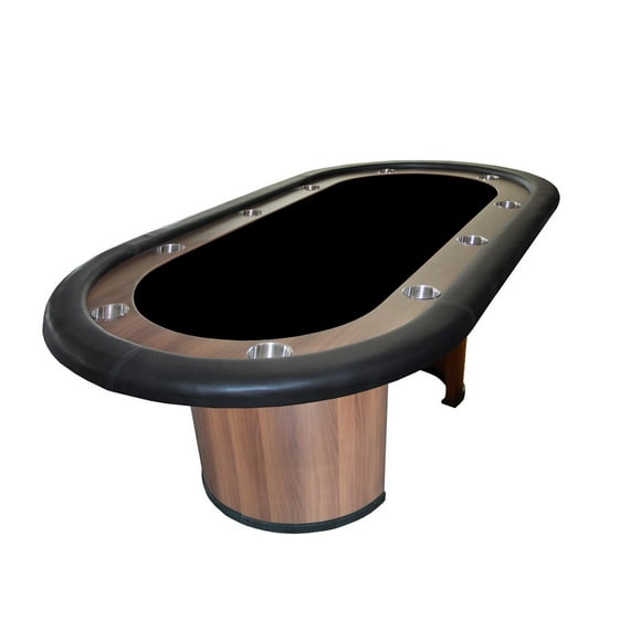 TABLE DE POKER OVALE 84'' SÉRIE SUPRÊME avec pattes en bois amovibles