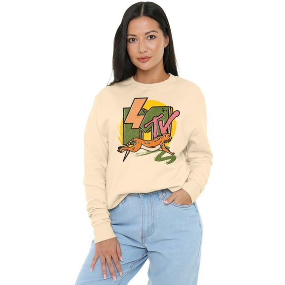 MTV Lightning Cat Women's Crew Sweatshirt