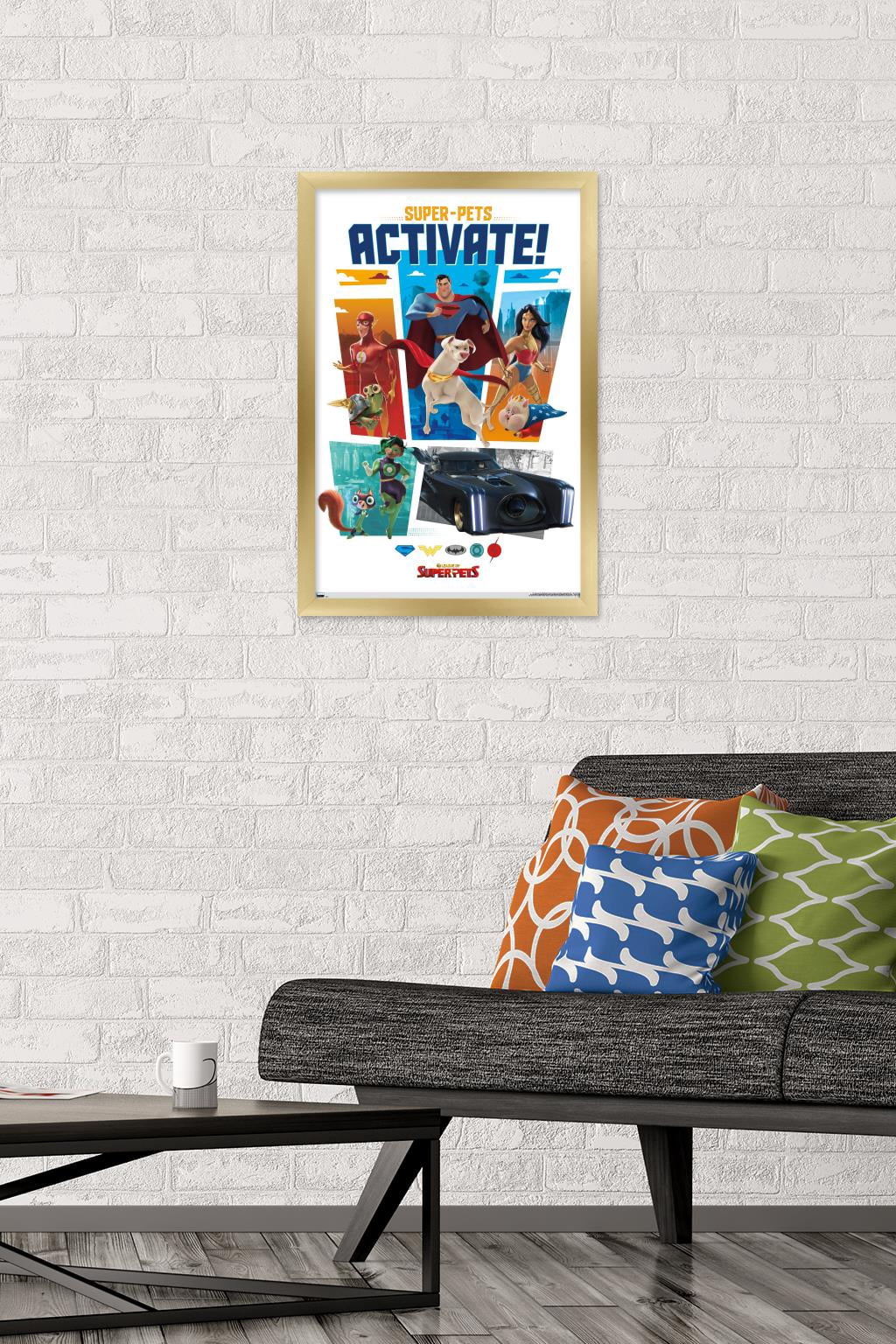 DC League of Super-Pets - Heroes Wall Poster, 14.725" x 22.375" Framed
