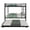 Black, variant on Leumius Triple Bunk Bed Full over Full with Trundle, Convertible Metal Bunk Bed Frame with Ladder & Safety Guardrail, Space-Saving for Teens and Adults,White