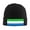 Black, variant on Sierra-Leone Flag Beanie Hat Men Women Warm Printed Cap Knit Beanies Hats Outdoor Winter Blue