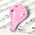 thumbnail image 4 of Ocarina Alto Profesional 6 Agujeros Hugo Instrumento Musical Rosado, 4 of 6