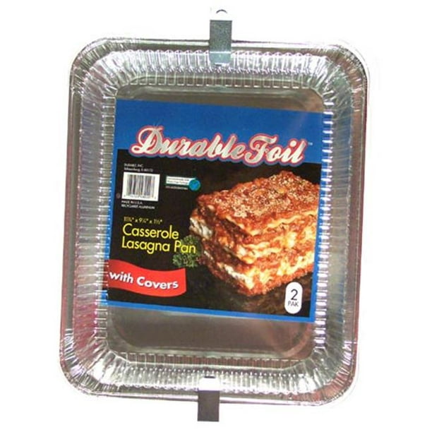 Durable Foil Assiette à Lasagnes D48020 - Pack de 12