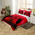 thumbnail image 4 of Erosebridal Gamer Duvet Cover Toddler,Red Gamepad Bedding Sets Toddler Size,Geometric Geometry Honeycomb,Breathable Bedroom Decor Reversible,2pcs（No Comforter）, 4 of 7
