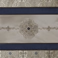 thumbnail image 5 of Madison Park Donovan Rideau de Douche Jacquard en Polyester Bleu Marine, 5 of 5