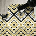 thumbnail image 3 of Ambesonne Ethnic Grommet Curtain, Chevron Waves Tribal, 50" x 84", Yellow Black and White, 3 of 6