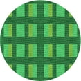 thumbnail image 1 of Ahgly Company Machine Washable Indoor Round Transitional Green Area Rugs, 7' Round, 1 of 7