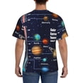 thumbnail image 3 of Bixox Men's Solar System Printed Short Sleeve Skinny Athletic T-Shirt, 3 of 6