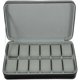thumbnail image 2 of 1pc Watch Case Storage Case PU Leather Storage Organizer Portable Watch Case Jewelry Case for Men Women Students Adults Office Workers (Black), 2 of 4