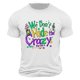 thumbnail image 1 of Casual Summer Tops Carnaval Impreso de Manga Corta Cuello Redondo, Poliéster Ligero para la Fiesta de Verano de Primavera, 1 of 9