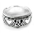 thumbnail image 2 of Sterling Silver Celtic Heart Knot Spinner Ring, 2 of 4